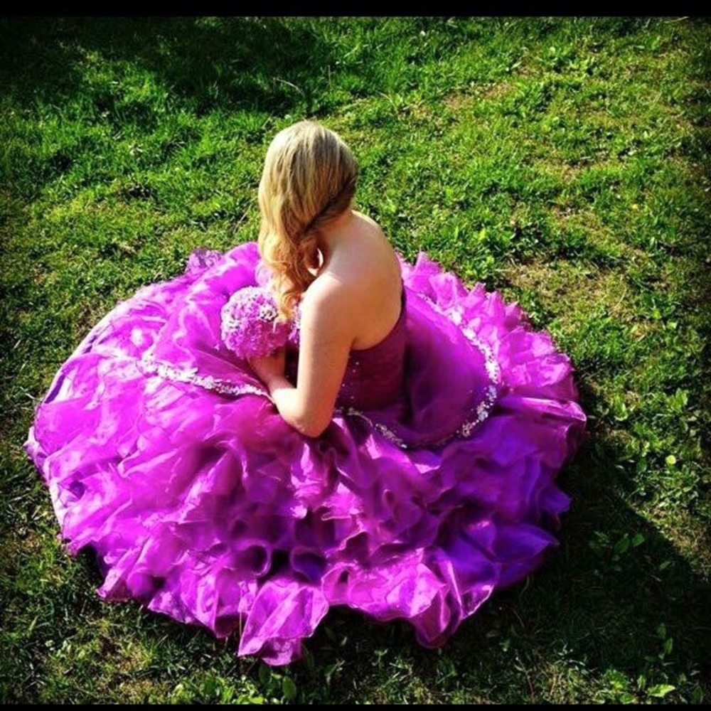 Purple prom dress